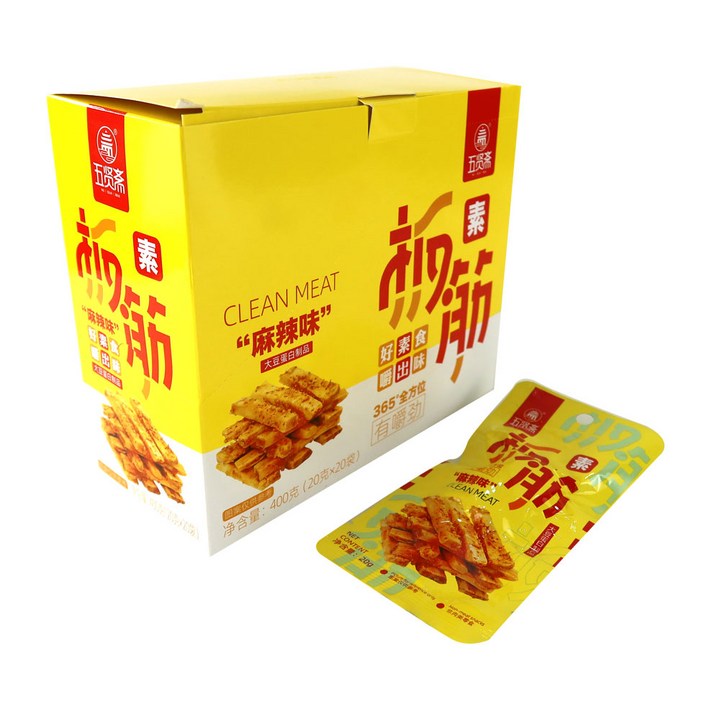(배터짐) 우샌짜이특미 마라맛 수반진 인조 소떡심 맥주안주 간식반찬, 20개, 20g