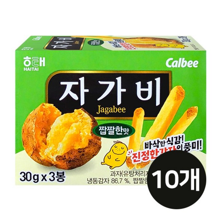 자가비 짭짤한 맛 3p, 90g, 10개