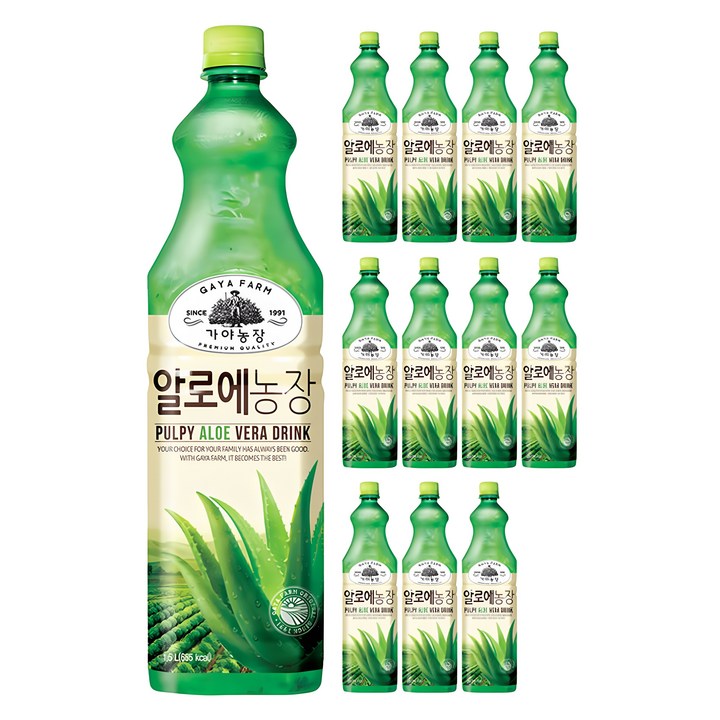 가야농장 알로에 음료, 1.5L, 12개
