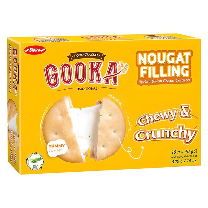 비비카 구카 누가 필링 크래커, 400g, 1개