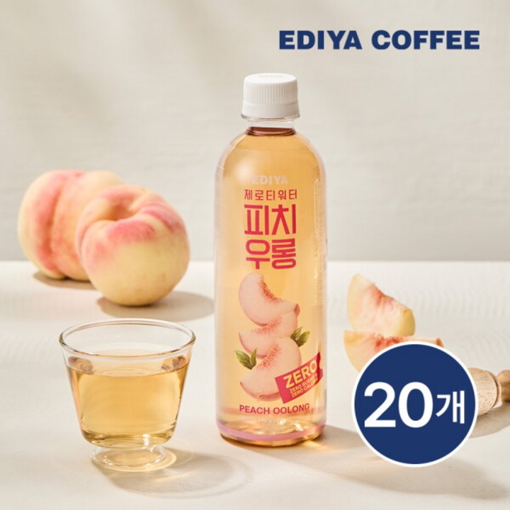 이디야 제로티 워터 피치우롱 20p, 1개, 500ml