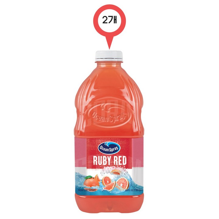 오션스프레이 루비 레드 자몽 드링크, 1.89L, 2개