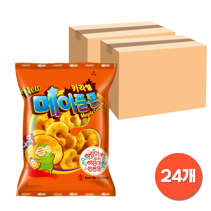 크라운 메이플콘, 124g, 24개