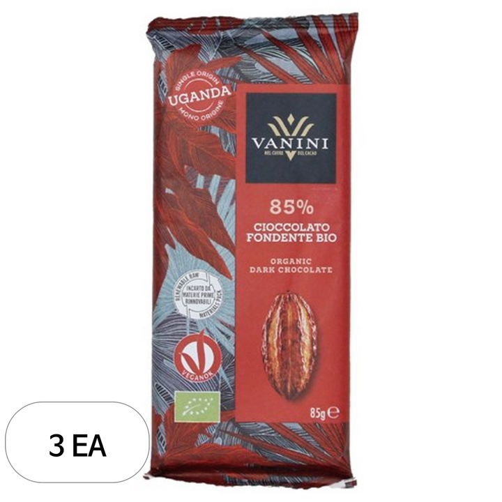 바니니 유기농 85% 다크 초콜릿, 85g, 3개