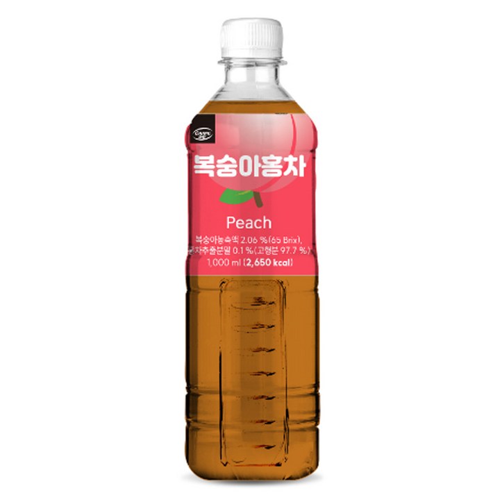 대호 카르페데이 복숭아홍차 액상, 1L, 1개