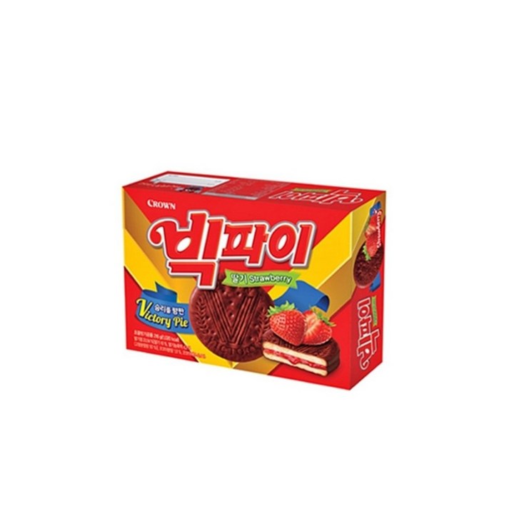 크라운 빅파이 딸기, 216g, 10개