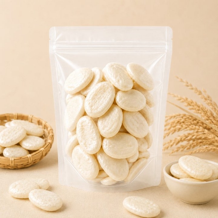 까까묵꼬 쌀떡국튀밥 떡뻥, 3개, 150g