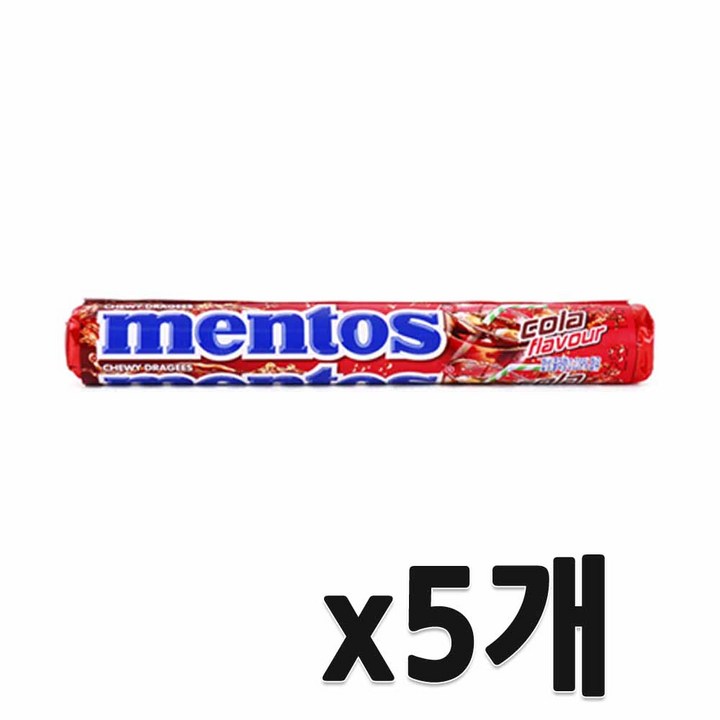 멘토스 콜라향, 37.5g, 5개