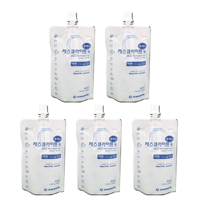 고려제약 레스큐라이트 플러스 액, 5개, 100ml