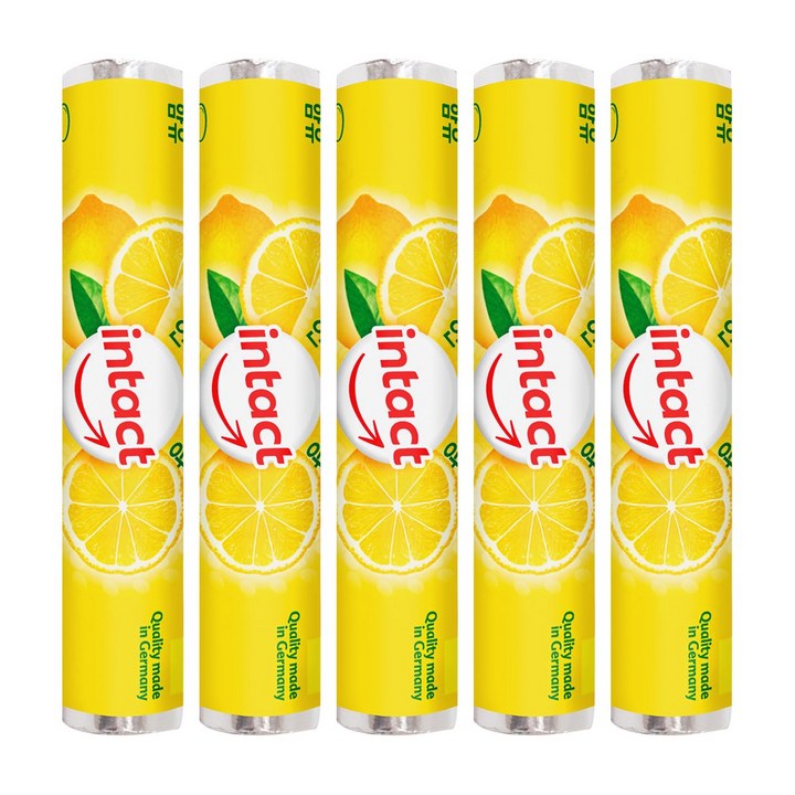 인탁트 포도당 캔디 레몬 약국 스포츠 독일 사탕, 5개, 44g
