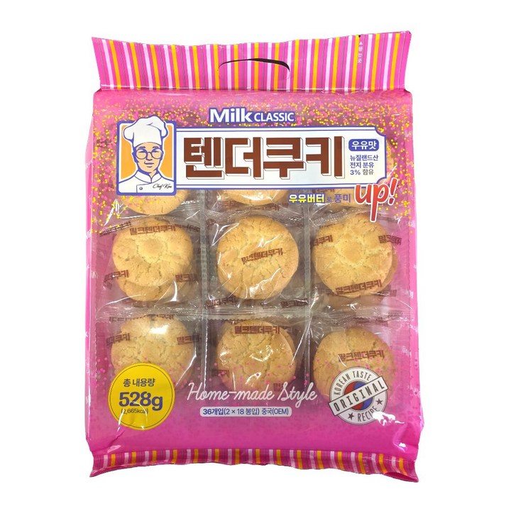 밀크클래식쌀과자 밀크텐더쿠키, 1개, 528g