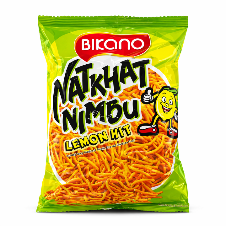 BIKANO Natkhat Nimbu (Snack) 비카노 나트카트 님부 (과자), 1개, 125g