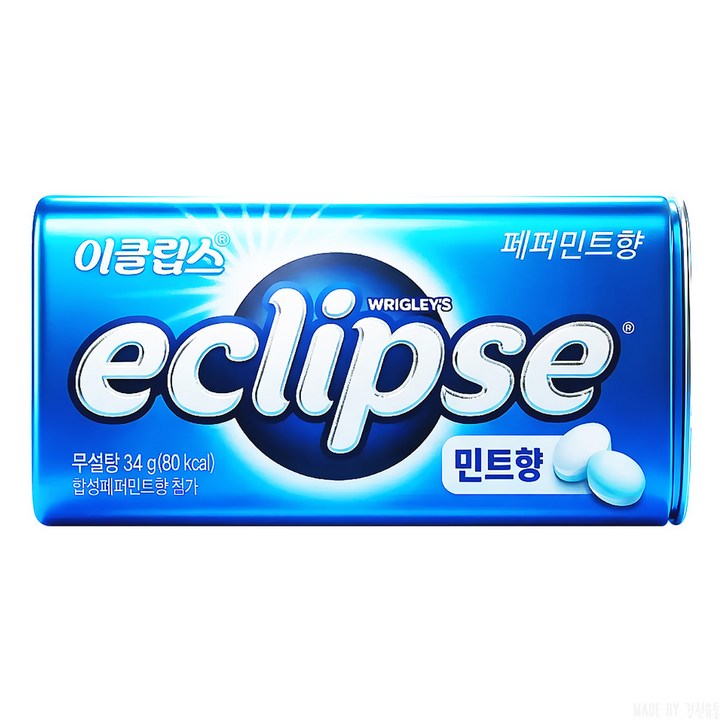 이클립스 페퍼민트향 캔디, 34g, 1개