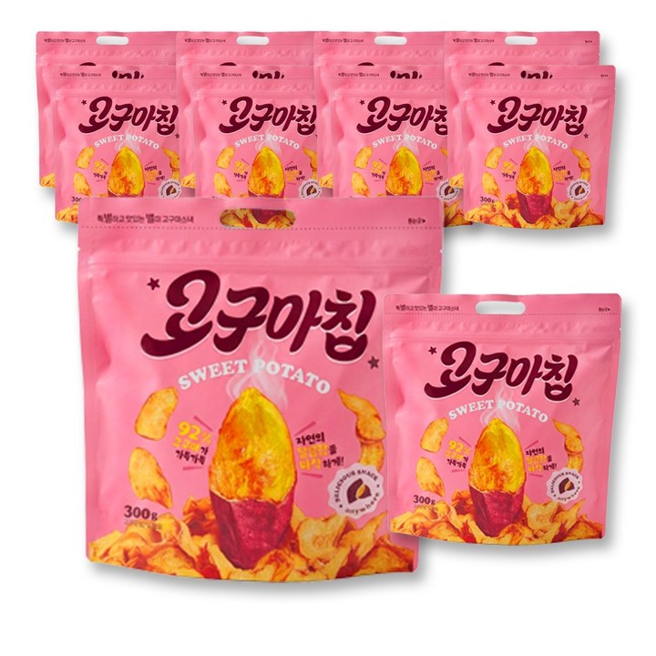 별별 고구마칩 대용량, 10개, 300g