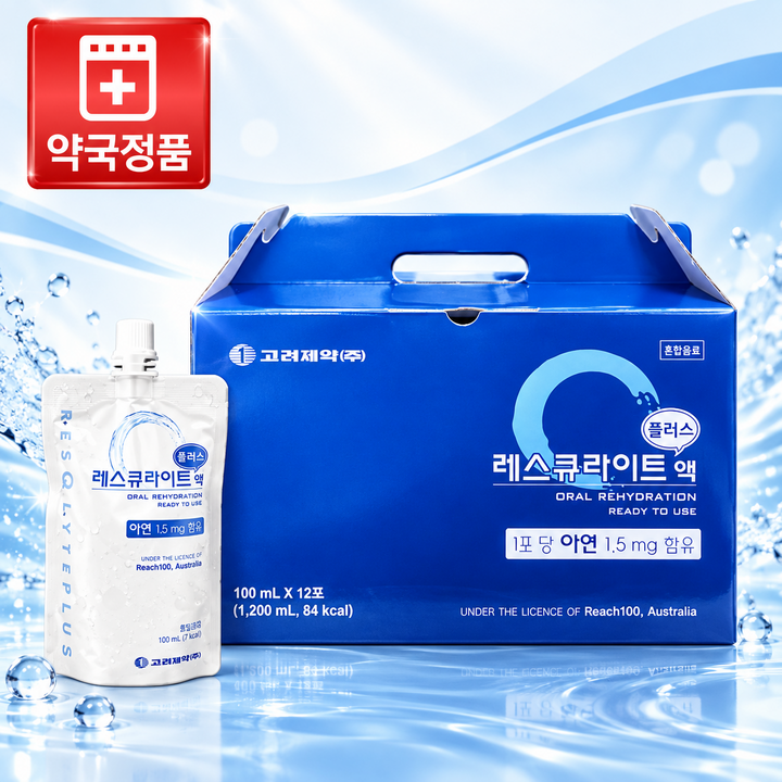 마시는 전해질 이온음료 레스큐라이트 플러스액 (1BOX - 6BOX), 12개, 100ml