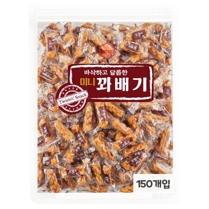 다파니 달콤 바삭 미니 한입 꽈배기 개별포장 150개입, 150개