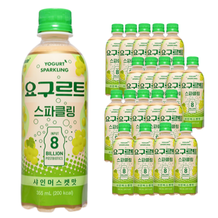 블링부스터 요구르트 스파클링 샤인머스켓맛, 20개, 355ml