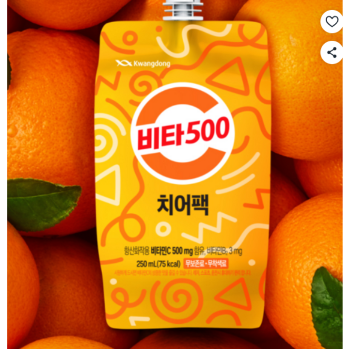 비타500 치어팩, 250ml, 30개