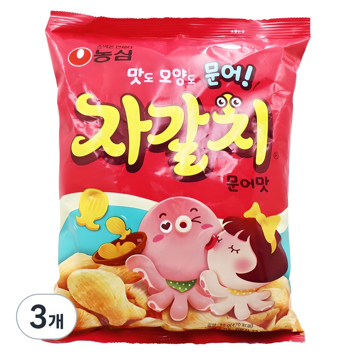 자갈치 문어맛, 90g, 3개