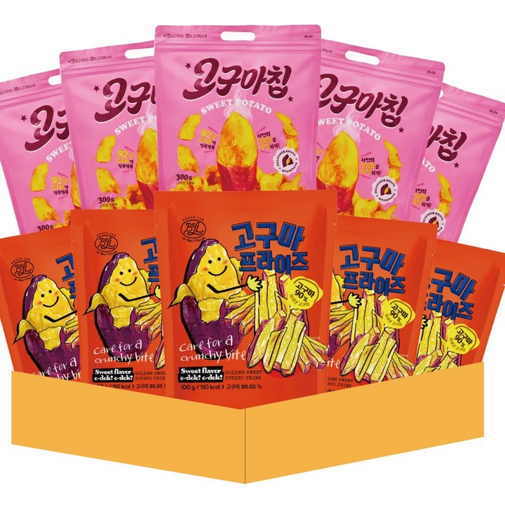 별별간식연구소 고구마프라이즈 고구마칩 10봉 세트, 1개, 2kg