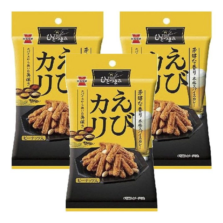이와즈카 더 안주 하나 매콤 새우, 3개, 40g