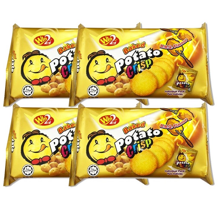 윈윈푸드 포테이토 크리스프 바비큐맛 5p, 75g, 4개