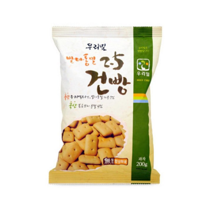 우리밀 발아통밀 2.5건빵, 20개, 200g
