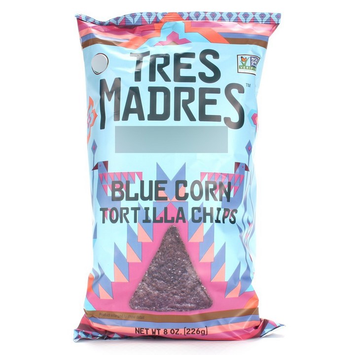 Tres Madres 블루 콘 토르티야 칩, 226g, 1개