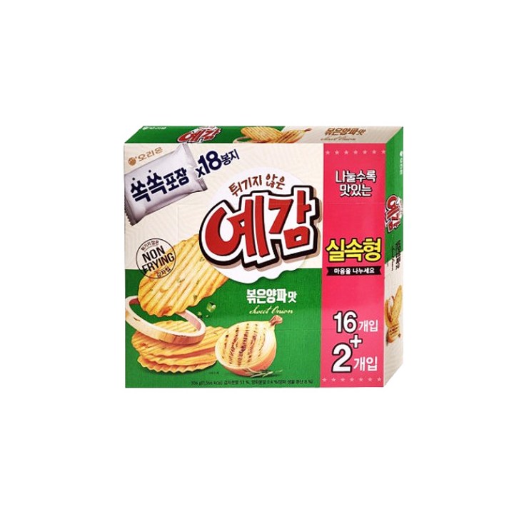 오리온 예감 볶은양파 18p, 306g, 6개