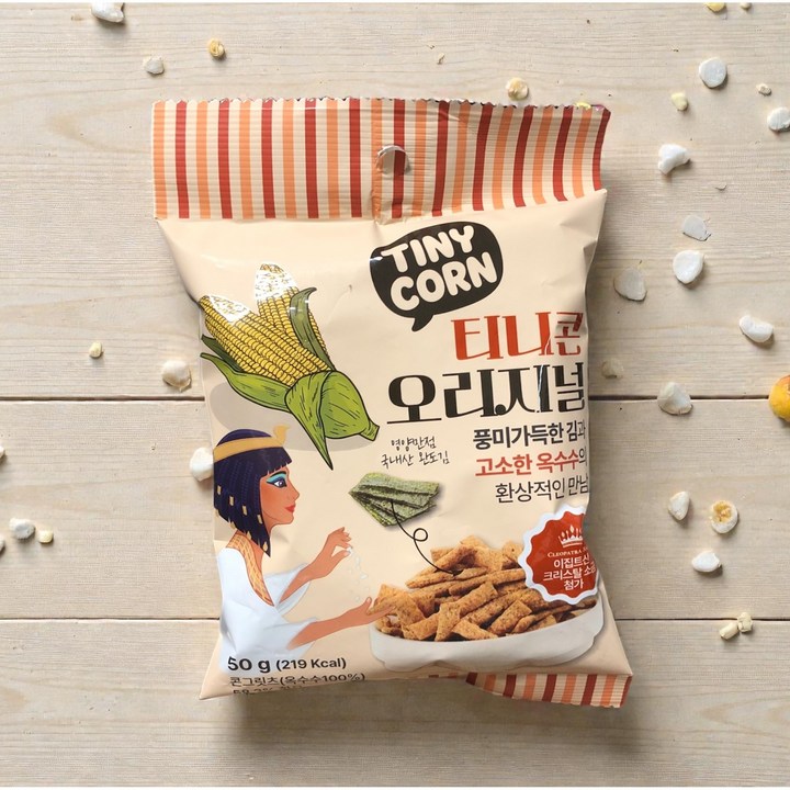 티니콘 오리지널 바삭한 옥수수 콘스낵, 10개, 50g