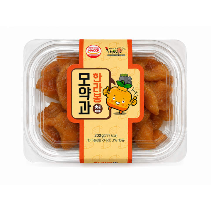 한라봉청 한입 쫀득 약과, 1개, 200g