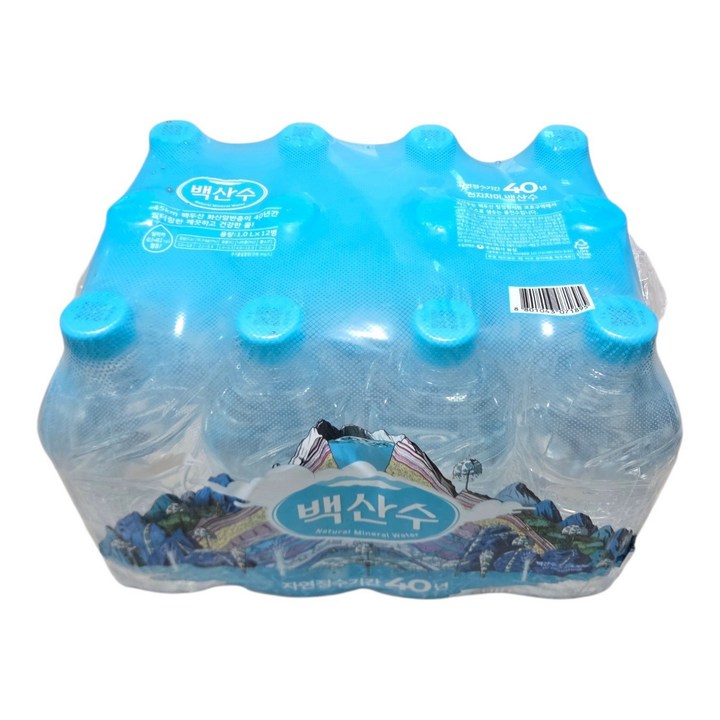 백산수 생수 무라벨, 1L, 36개