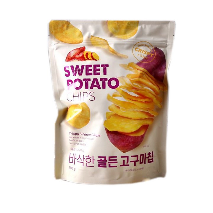바삭한 골든 고구마칩, 200g, 24개