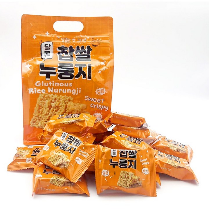맛담정가 달콤 스위트 찹쌀 누룽지 쌀과자 간식 대용량 개별 포장 20P, 1개, 480g
