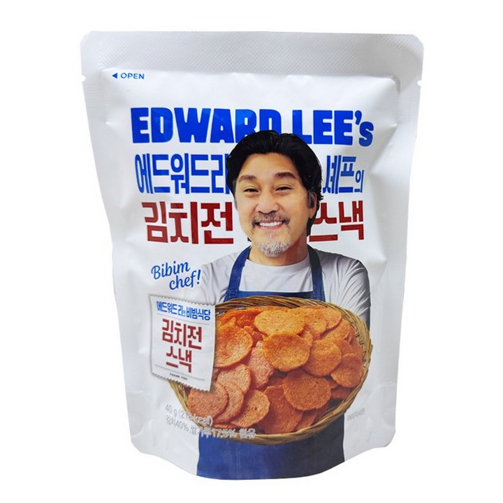 에드워드리 김치전스낵, 1개, 40g