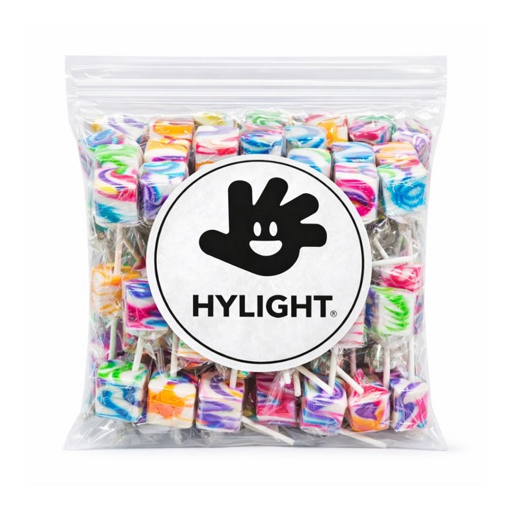 하이라이트 큐브팝스 롤리팝 막대사탕 달콤한 캔디, 15개, 20g