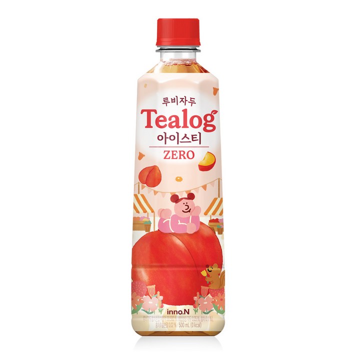 티로그 제로 루비자두 아이스티, 96개, 500ml