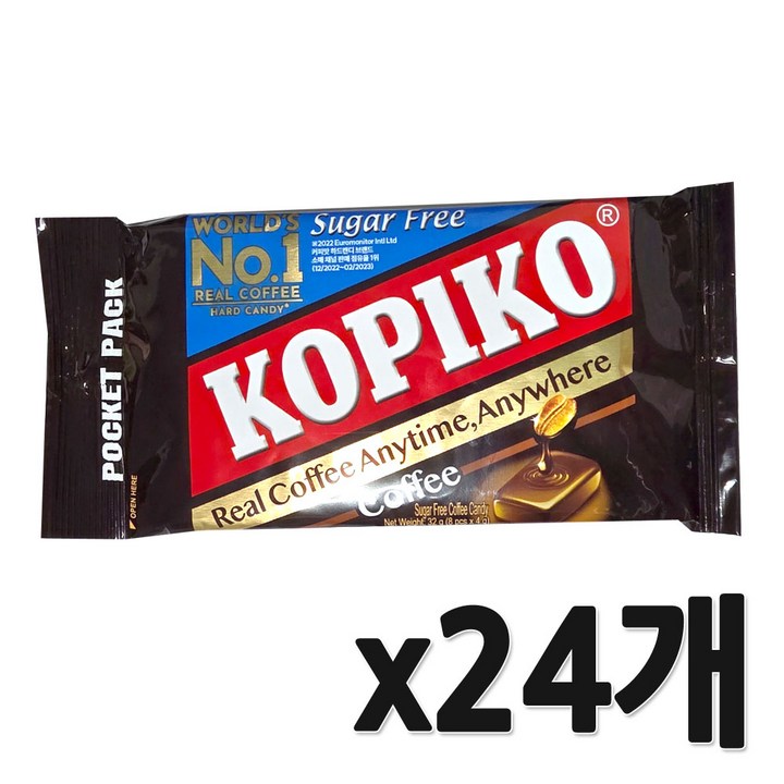 코피코 슈가프리 커피맛 캔디, 32g, 24개