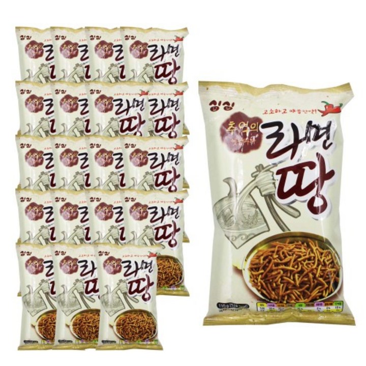 싱싱 추억의 옛날과자 라면땅, 110g, 20개