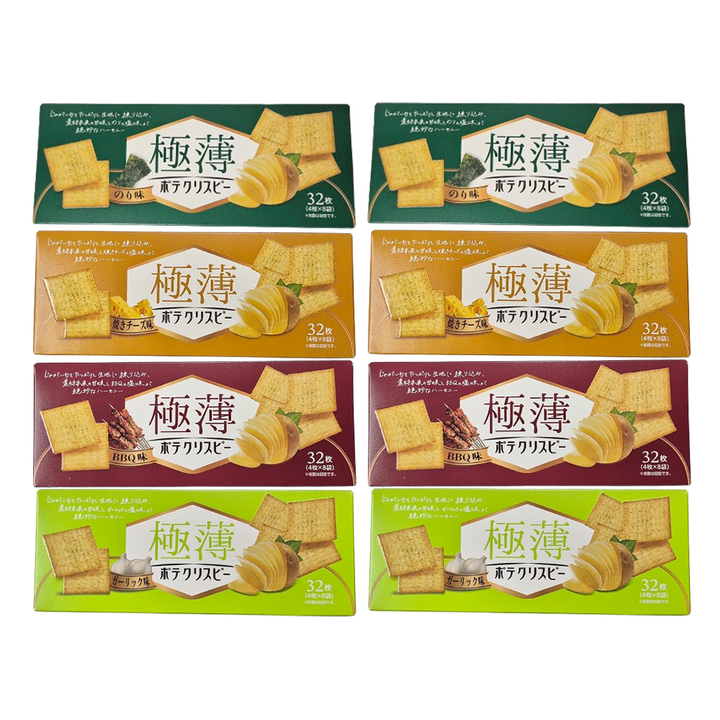 씬 감자 크래커 4가지맛 버라이어티 80g 김 치즈 마늘 바베큐 (총 8개)