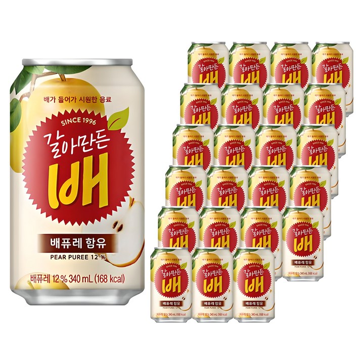 갈아만든배, 340ml, 24개