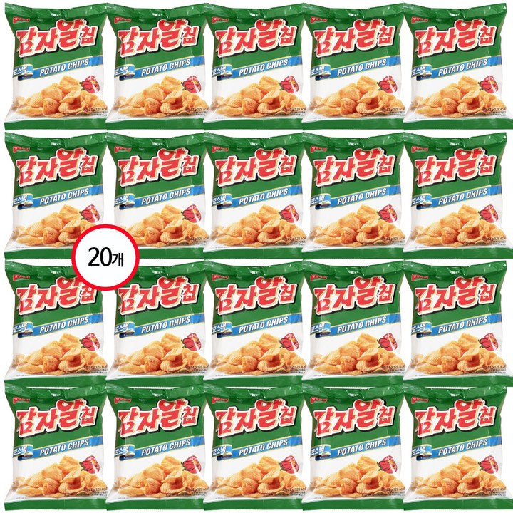 제주농연 감자알칩 매콤한 볶음 고추장맛, 20개, 27g