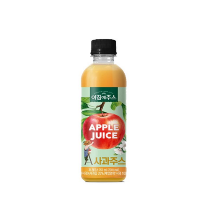서울우유 아침에주스 사과주스, 350ml, 6개