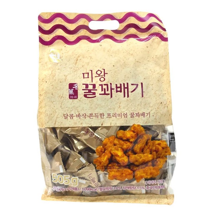 미왕 명과 꿀꽈배기, 3개, 505g