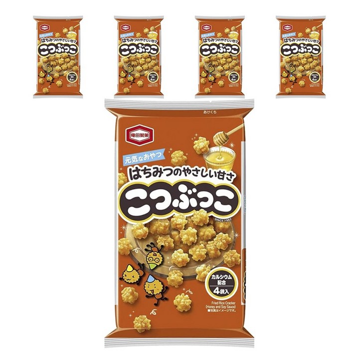 카메다 코츠부코 쌀과자 4개입, 5개, 110g