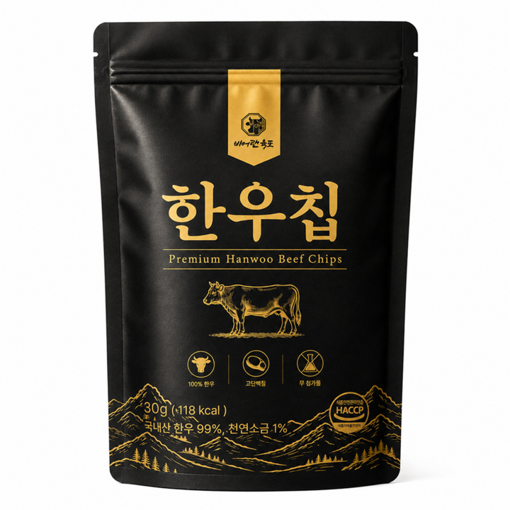 한우 소고기칩 고단백 무첨가 바삭한 비프칩, 1개, 30g