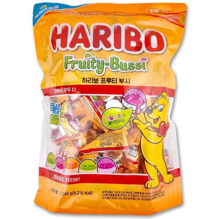 하리보 HARIBO 푸르티부시, 1.24kg, 1개