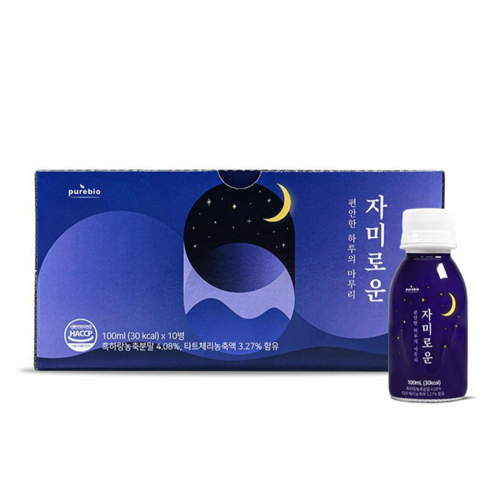 퓨어바이오 자미로운 편안한 하루의 마무리 릴렉스 음료, 10개, 100ml