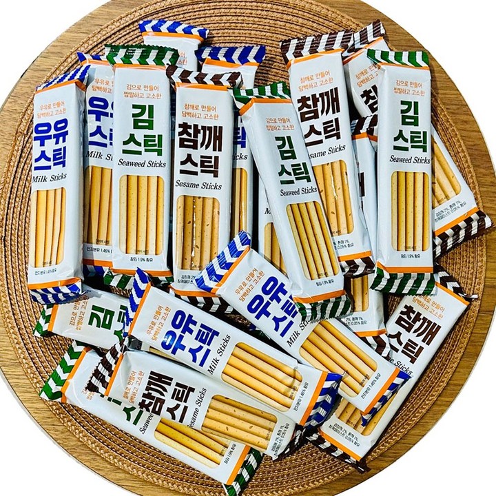ANYTHING 과자 3종 고소한 막대과자 추석선물박스, 16g, 32개