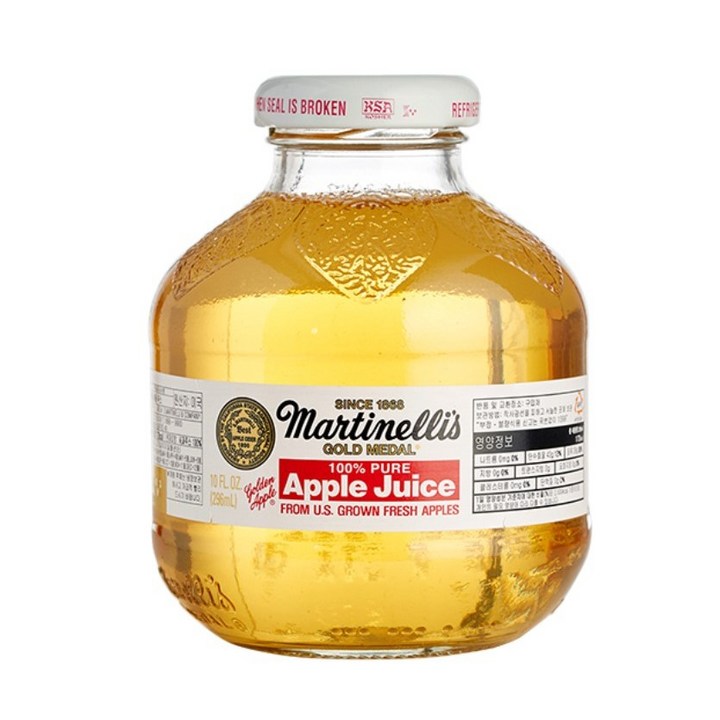 마르티넬리 골드메달 애플주스, 296ml, 2개